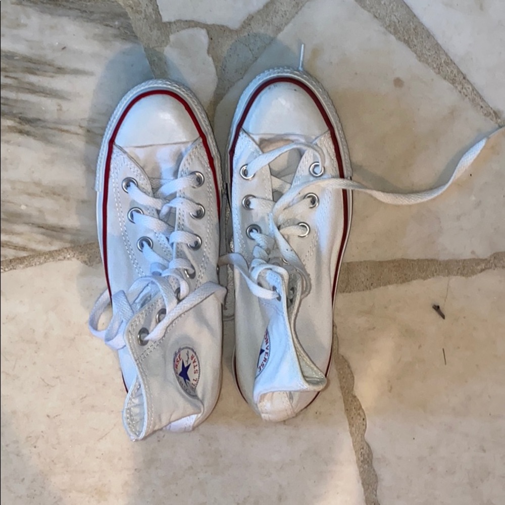 Brand new white converse